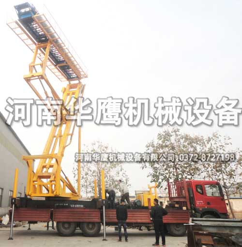 液壓升降平臺測試中